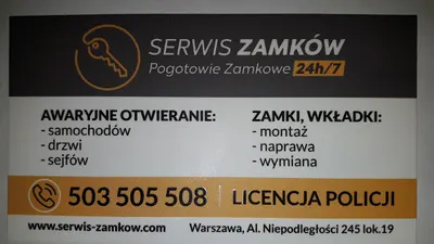 ŚLUSARZ Warszawa - Pogotowie ślusarskie, otwieranie samochodu, drzwi, montaż wymiana zamków naprawa, Gerda serwis,Dierre